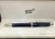 2021! New Copy Mont Blanc Around the World in 80 days Rollerball pen 145 Midsize Blue Barrel (5)_th.jpg